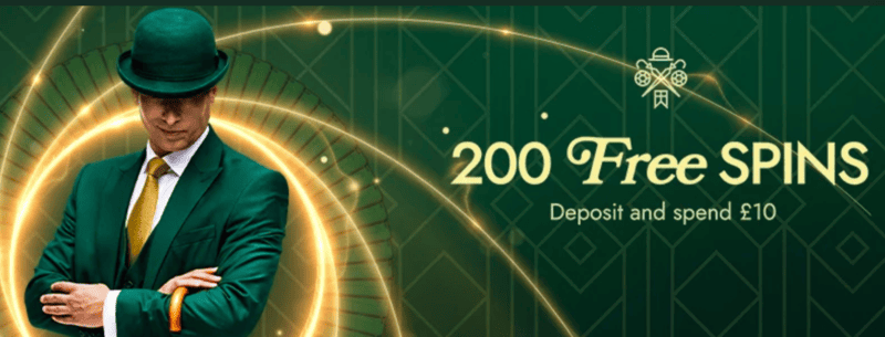 200 free spins hos Mr Green